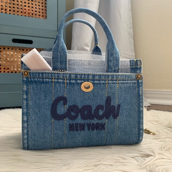 Coach Denim Cargo Tote Bag 20 - Picture 5 of 16